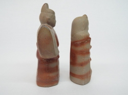 【立雛】　備前焼ひな人形