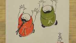 ミニ掛軸・花火