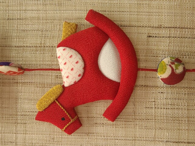 古布押絵下げ飾り　詳細３