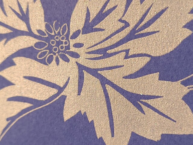 京の唐紙,金彩描き,１