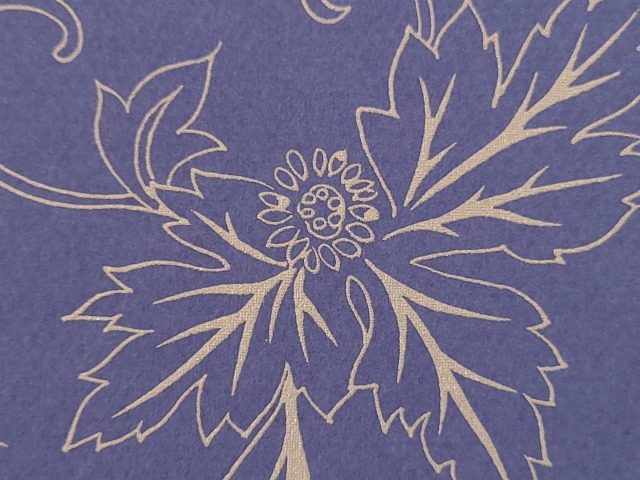 京の唐紙,金彩描き,１