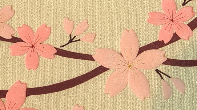 枝垂桜に光花立雛６