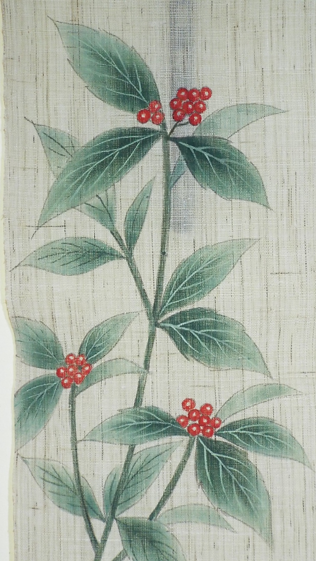 手描きタペストリー　百両千両万両