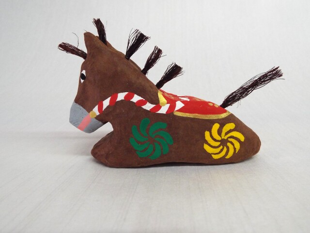 五箇山　紙塑人形　午2