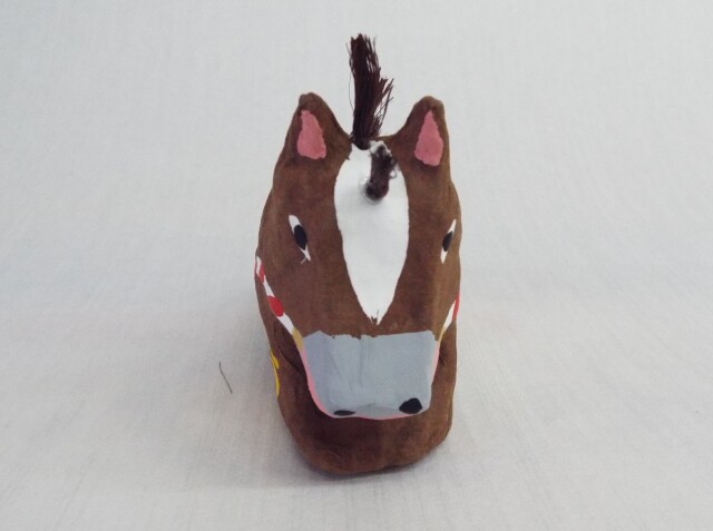 五箇山　紙塑人形　午4