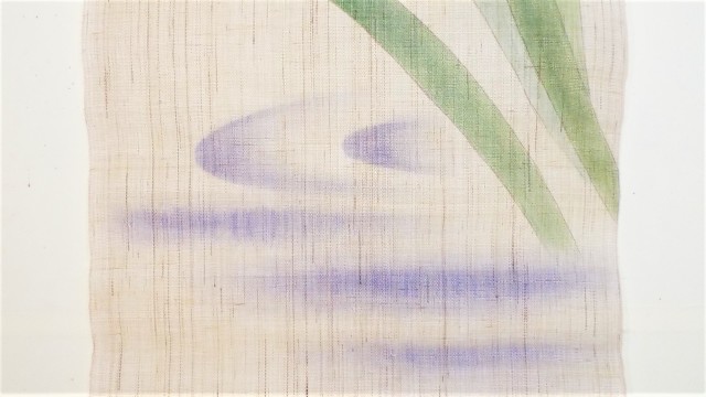 手描きタペストリー 五月晴れ花菖蒲4